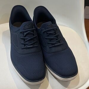 Skechers Navy Perforated Lace-Up Sneakers